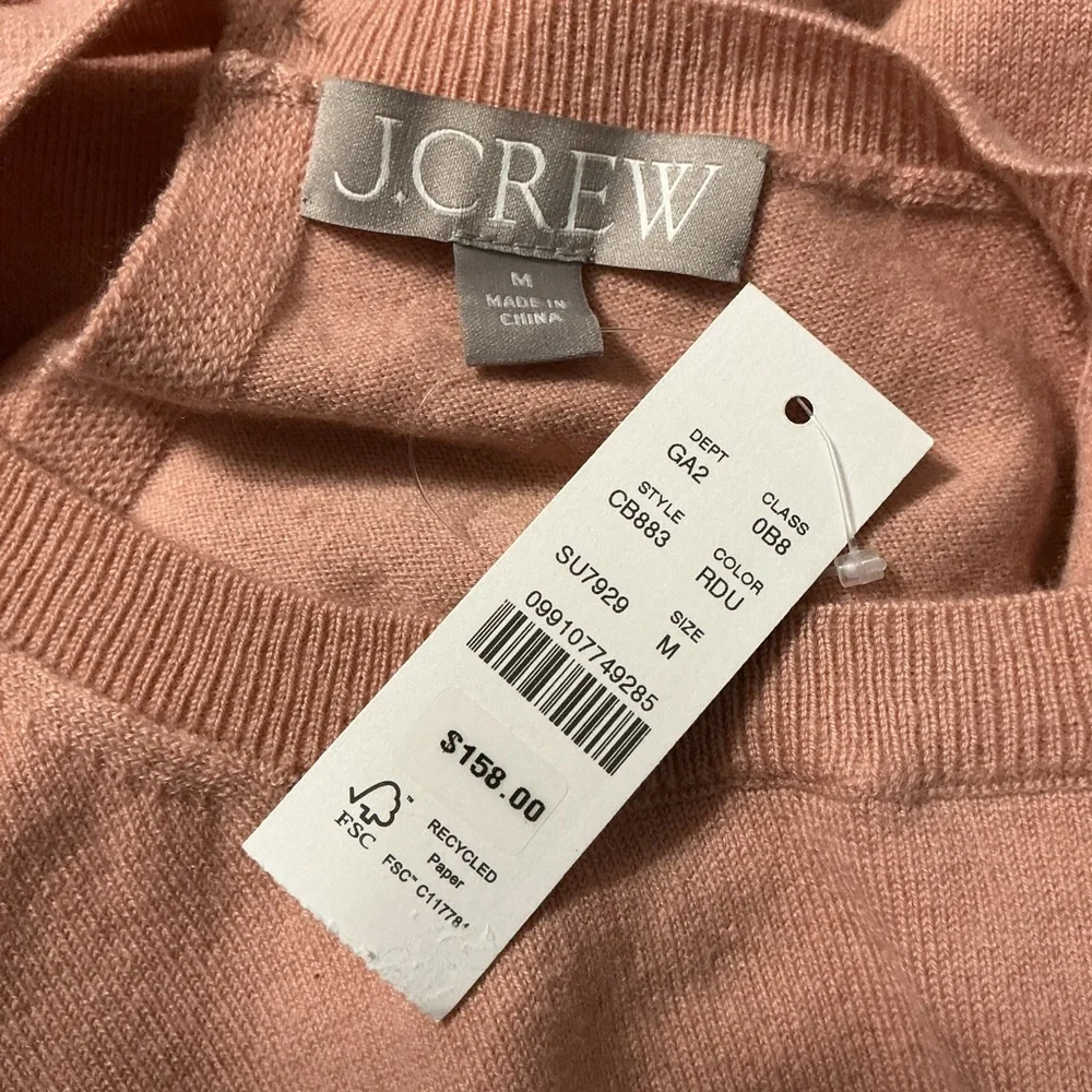 J.Crew Featherweight cashmere-blend cropped sweater shell - Picture 2 of 4